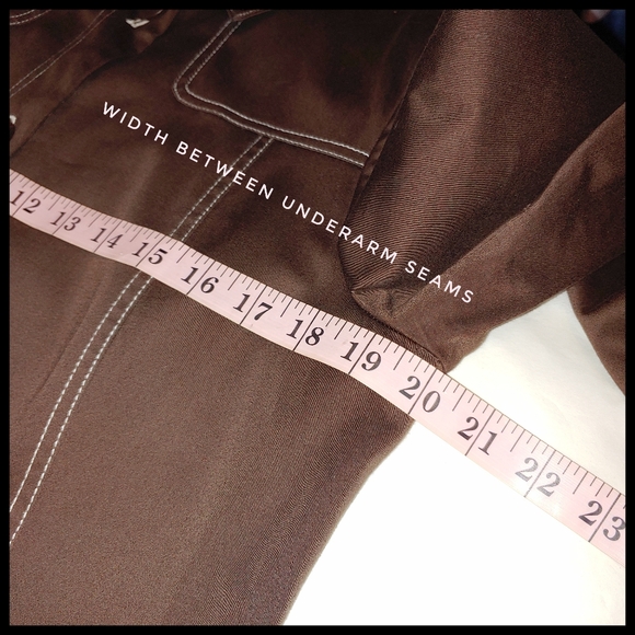 Bandolino Stretch Brown Coat with Contrasting Stitching - Picture 8 of 9